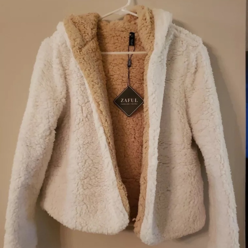new zaful fluffy teddy sherpa jacket / coat